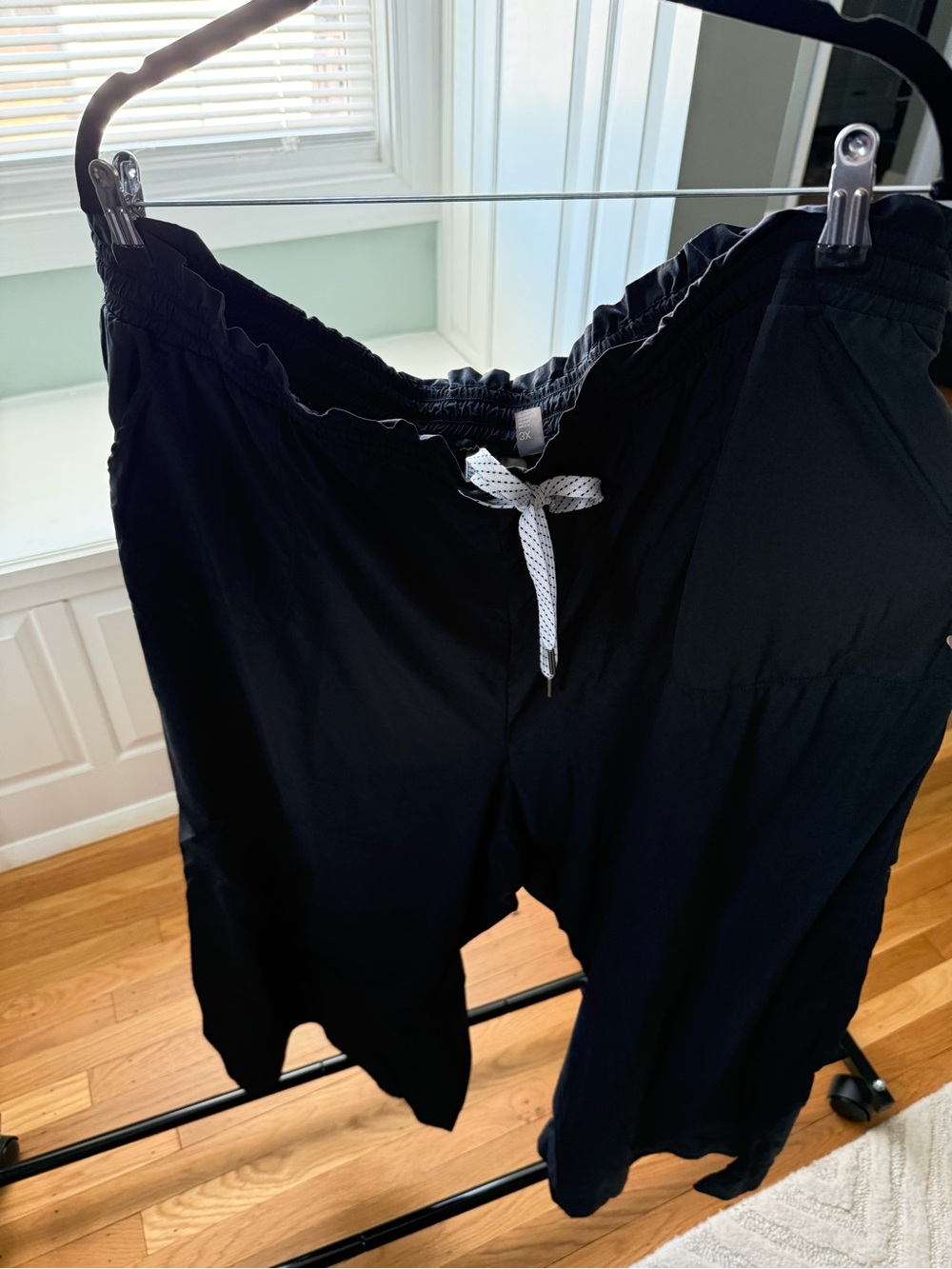 Zella Black Lounge Pants with White Drawstring